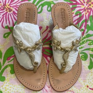 Mystique By The Sea Wedges, Gold, Size 5